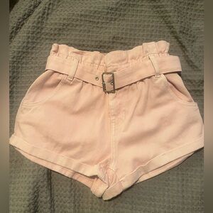 PacSun paper bag Light Pink High Waist Women's Shorts